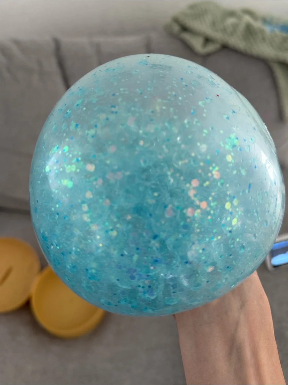 Glittery Blue Squishy Dumpling